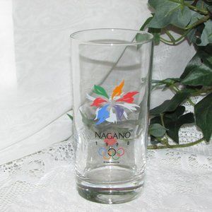 1998 Nagano Winter Olympics Souvenir Beverage Glass Sports